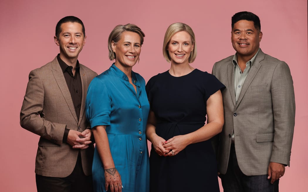 Breakfast hosts Chris Chang, Jenny-May Clarkson, Anna Burns-Francis and Daniel Faitaua.