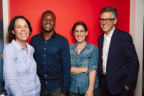 The Serial team Julie Snyder, Emmanuel Dzotsi, Sarah Koenig, Ira Glass (Credit Sandy Honig)