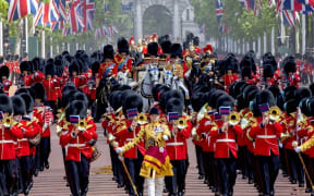 Queen Elizabeth II rides to Buckingham Palace in London, on June 08, 2019, after  attending Trooping the Colour at the Horse Guards Parade, the Queens birthday parade
Photo : Albert Nieboer / 
Netherlands OUT / Point de Vue OUT |