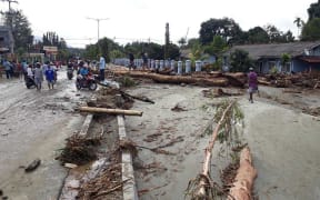 The aftermath of deadly flash flooding in Sentani, Papua, 17 March 2019.