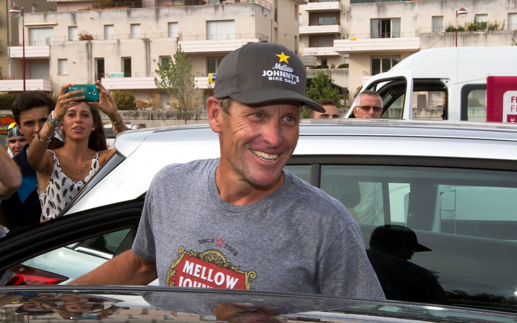 Cyclist Lance Armstrong