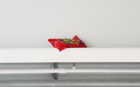 Close up of Chips on the roof of a supermarket