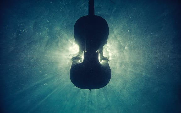cello in the sea