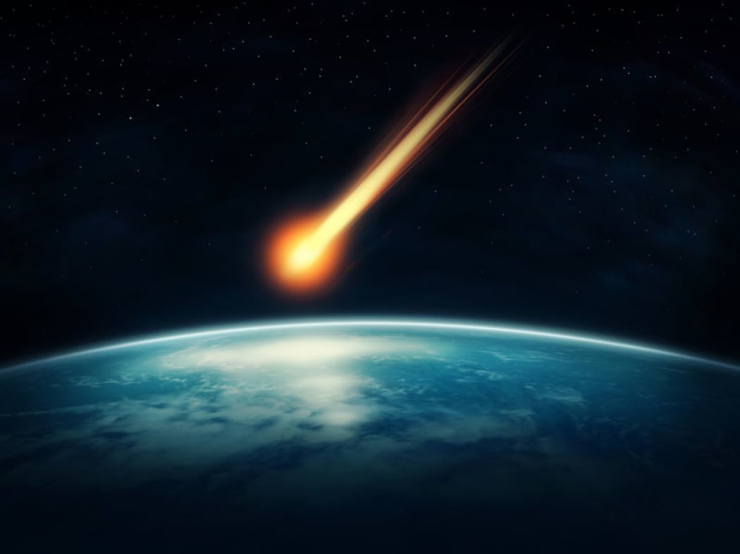 A meteor heading for earth.