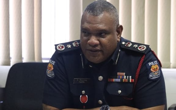 Police Commissioner David Manning at the Police headquarters at Konedobu, Port Moresby. September 2023