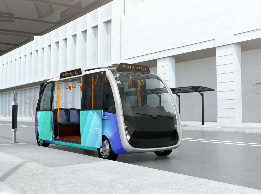 Autonomous shuttle.
