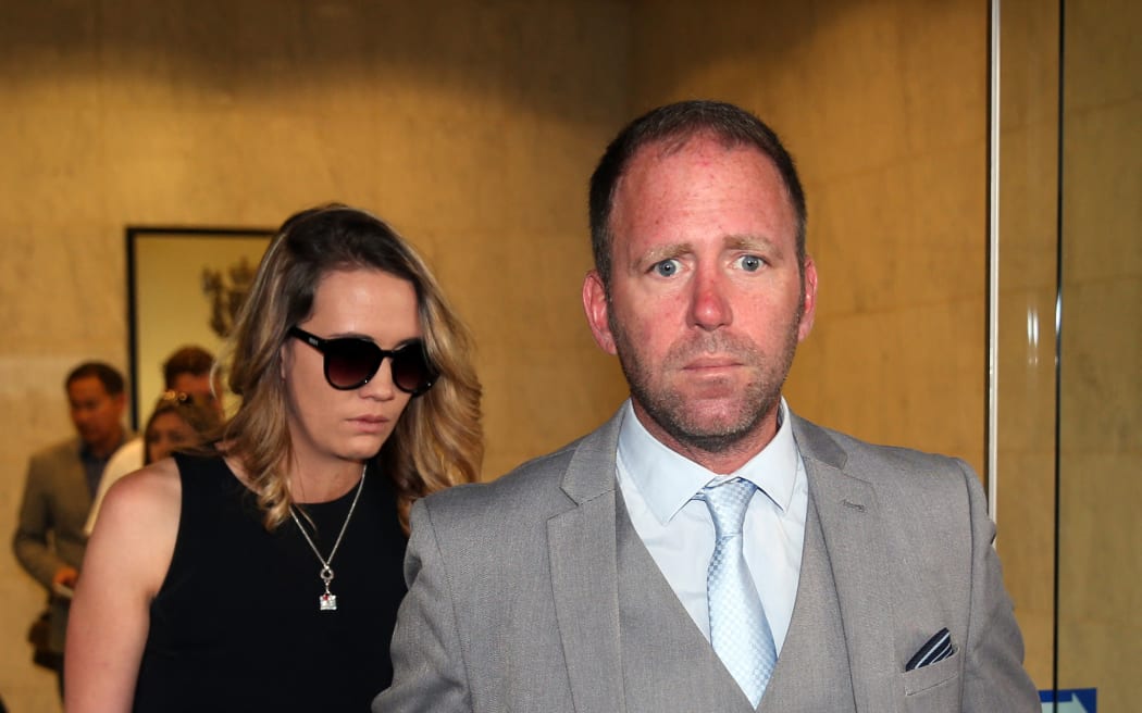 Megaupload executive Finn Batato leaves court in 2015 after a judge ruled that Internet mogul Kim Dotcom and three other defendants are eligible for extradition to the US,