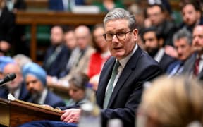 A handout photograph released by the UK House of Commons shows Britain's Prime Minister Keir Starmer delivering a speech on defence and security at the House of Commons, in London, on February 25, 2025. (Photo by House of Commons / AFP) / RESTRICTED TO EDITORIAL USE - NO USE FOR ENTERTAINMENT, SATIRICAL, ADVERTISING PURPOSES - MANDATORY CREDIT " AFP PHOTO / HO / HOUSE OF COMMONS"