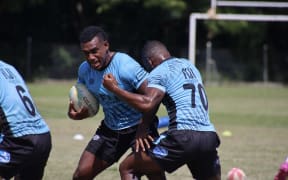 Fijian Sevens team at training as they prepare for the upcoming HSBC Hong Kong 7s. 18 March 2025