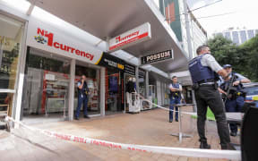 Armed police have cordoned off an area of Wellington’s Lambton Quay after an incident at No1 currency exchange. About seven officers were at the scene and retailers were supplying police with CCTV footage. Police declined to comment.