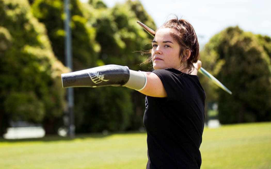 New Zealand javelin thrower Holly Robinson.