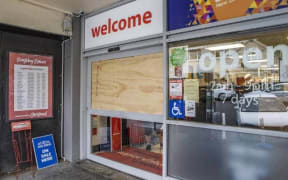Lyttelton SuperValue was one of three businesses targeted by young smash-and-grab thieves at 2am on 27 December 2022.