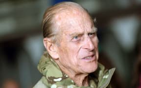 Prince Philip, Duke of Edinburgh arrives to the Barker Barracks to award British soldiers with medals in Paderborn, Germany, 24 April 2012.
