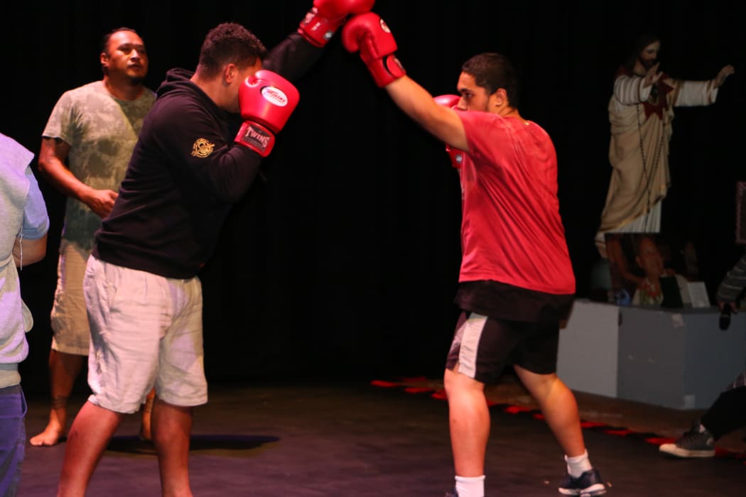 Dress rehearsal of 'Hearts of Men' written by Albert Mateni and directed by Vela Manusaute