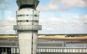Air traffic control tower at Christchurch airport