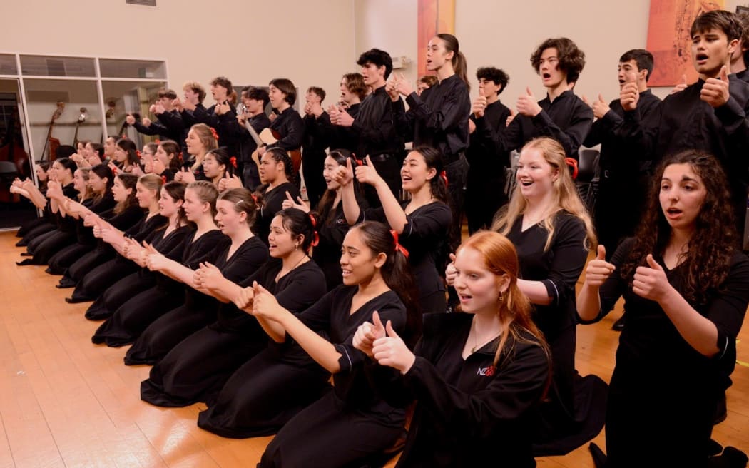 The New Zealand Secondary Students' Choir.