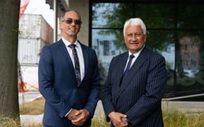 Ngāi Tahu’s Environment Canterbury councillors Iaean Cranwell (left) and Tutehounuku Korako.