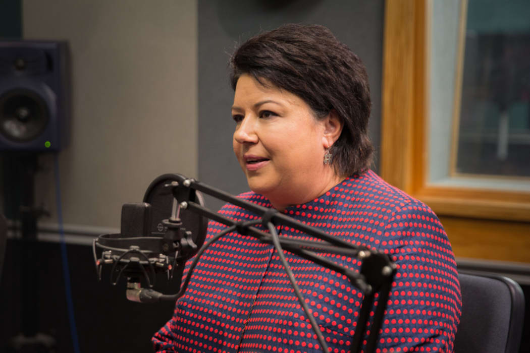 Paula Bennett in the Morning Report Auckland studio. 17 July 2017.