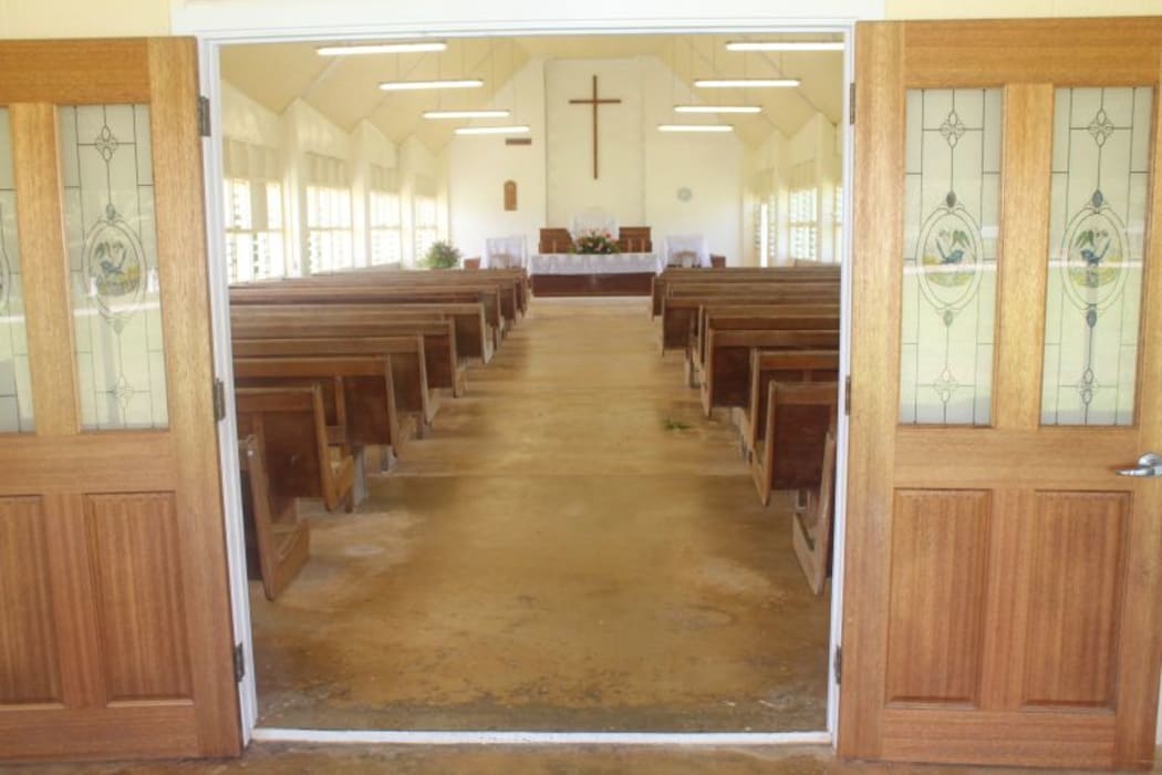 Avatele village church.