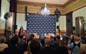New Zealand's Prime Minister Jacinda Ardern gives a speech on foreign policy at Australian think tank the Lowy Institute in Sydney. 7/7/22