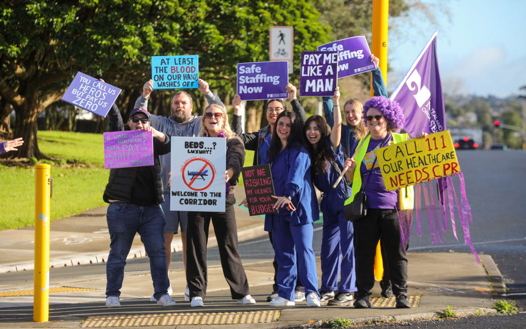 Nurses strike July 2025 - North Shore, Auckland