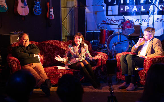 Dr Wayne Ngata, Mai Chen and Alex Perrottet.