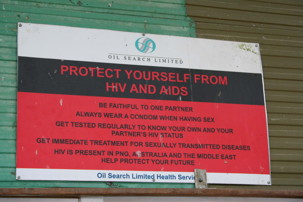 Oil Search-sponsored HIV AIDS awareness message in Papua New Guinea's Highlands.