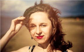 publicity shot of Latvian composer Santa Ratniece