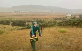 Brooke Thomas on the Te Araroa trail.