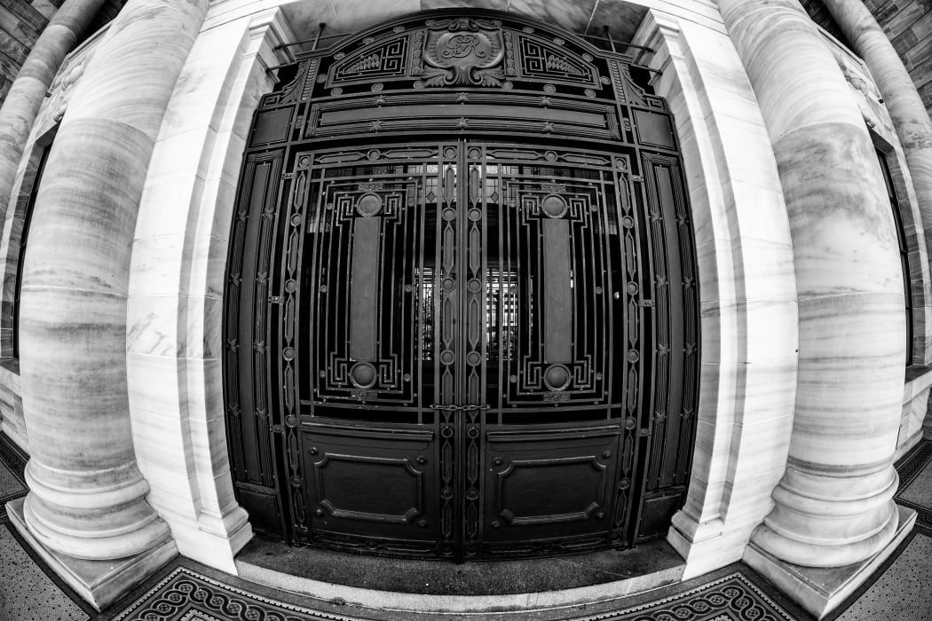 Parliament's front door