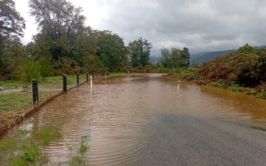 Flooding on Pāmu Farms' West Coast dairy farms.