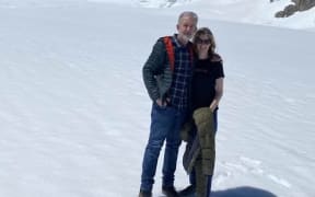 Nigel Latta pictured with his wife Natalie Flynn