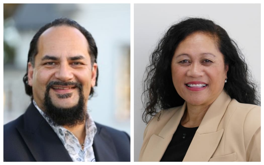 Aksel Bech and Korikori Hawkins - candidates for Waikato District mayoralty