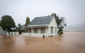 Flooding around Akaroa, Banks Peninsula, 17 February 2026.