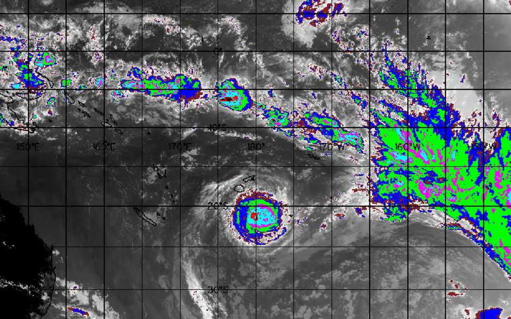 Cyclone Gita at 4pm on Tuesday