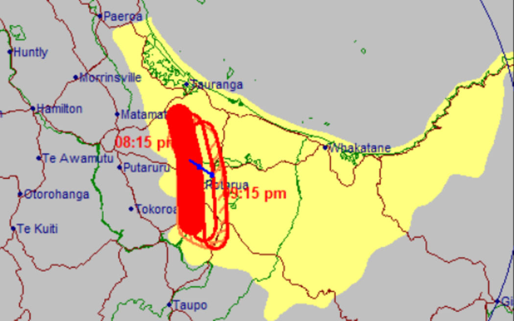 Thunderstorm watch for the Bay of Plenty until 9.15pm Friday.