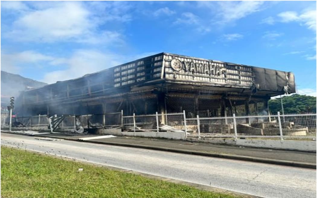 Yamaha dealership destroyed by fire