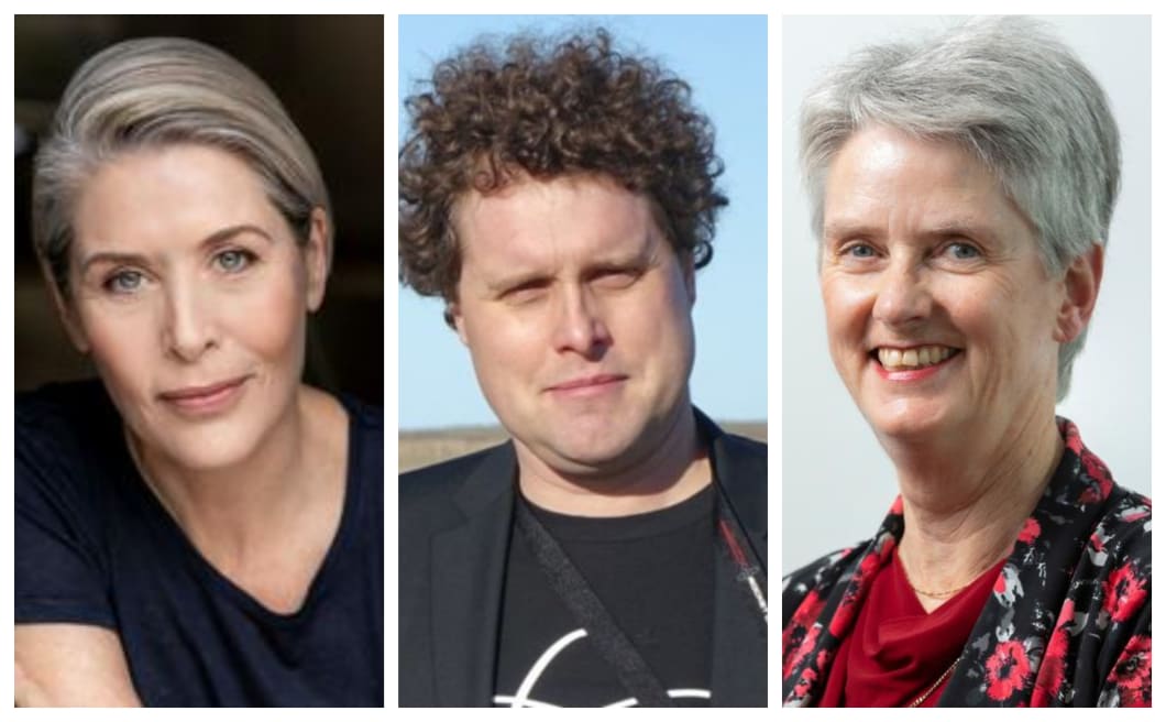 2020 New Zealander of the Year finalists (from left) Peter Beck, Jane Harding, Jennifer Ward-Lealand