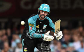 Colin Munro playing for the Brisbane Heat in 2024.