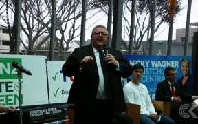 Gerry Brownlee heckled during Christchurch debate