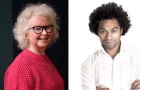 Separate photos of Carey McDonald and Sani Muliaumaseali’i each smiling and looking at the camera