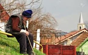 lonely old man