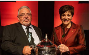 Norman Carter with Governor General, Rt Hon. Dame Patsy Reddy