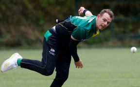 Josh Clarkson from Central during the Ford Trophy cricket match, Central Stags v Canterbury at Pukekura Park in New Plymouth, New Zealand, 29th November 2023.  Copyright photo: Andy Jackson / www.photosport.nz