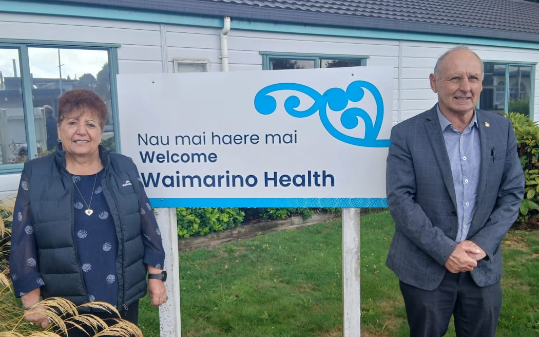 Waimarino Development Group co-chairwoman Honey Winter and Ruapehu mayor Weston Kirton are urging Health New Zealand Te Whatu Ora and the Government to urgently prioritise a health facility re-build in Raetihi.