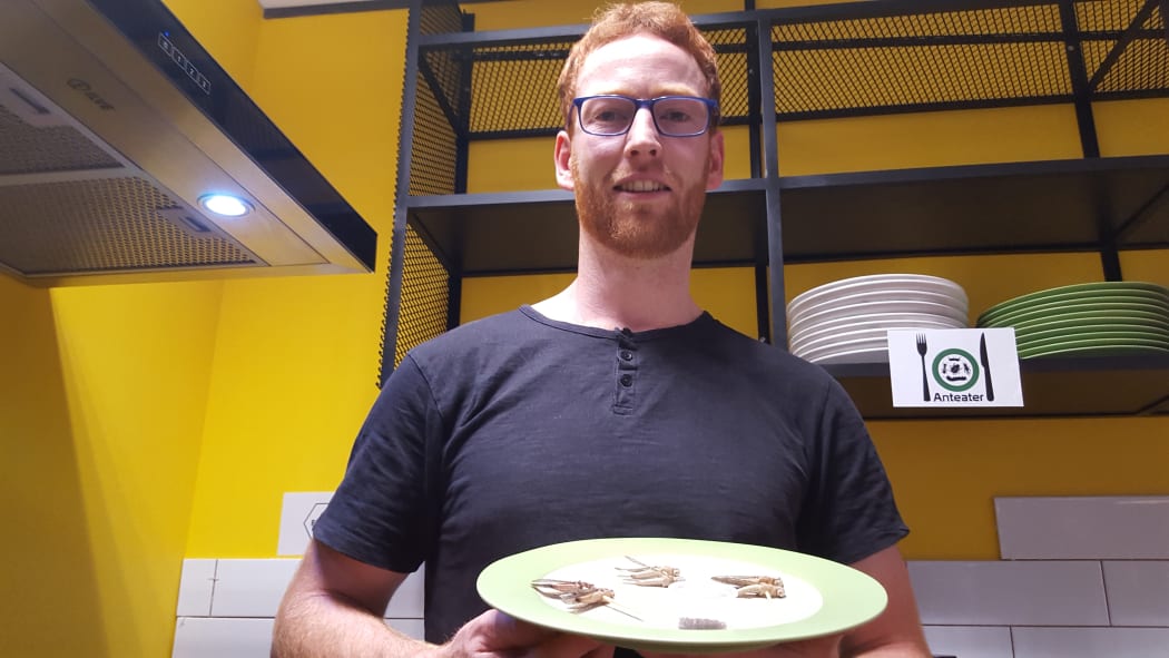 Peter Randrup is on a mission to get more people eating bugs. Christchurch February 3 2017