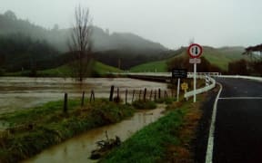 Flooding in Hikuai.