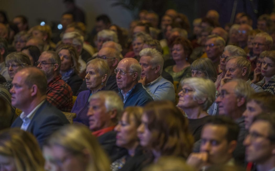 The crowd at the Stuff debate in Christchurch.