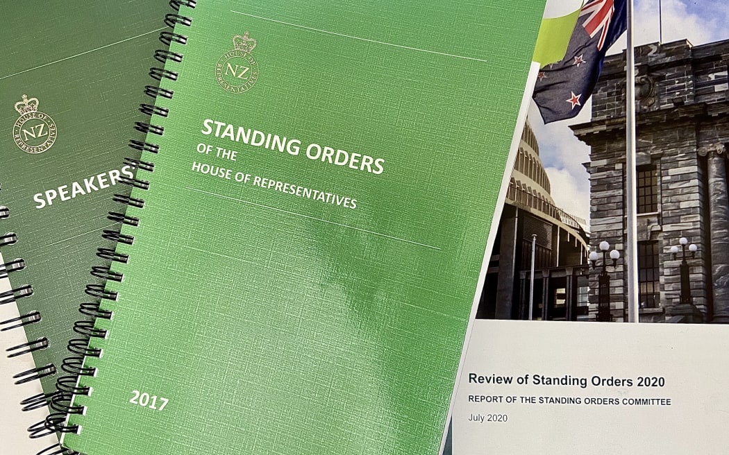 The current editions of Parliament's Standing Orders and Speakers' Rulings sit atop the report recommending changes to the rules.
