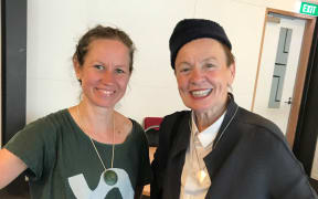 Kirsten Johnstone with Laurie Anderson